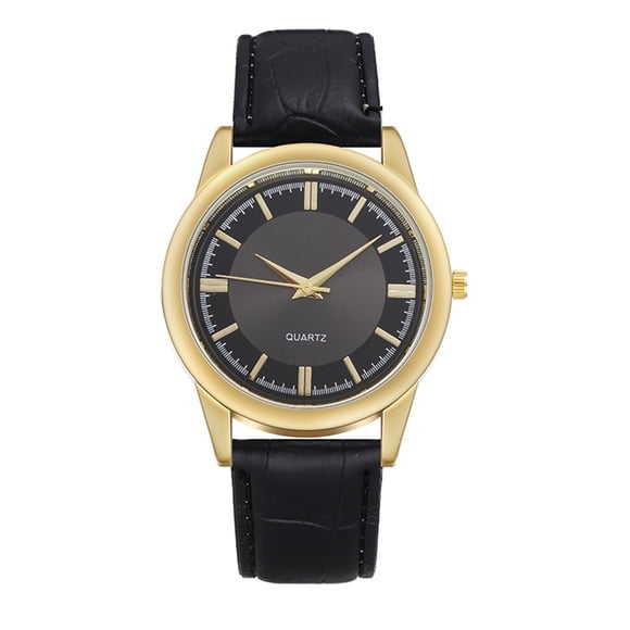 1 PC Hombres Relojes Casual WristWatches Strap de cuero Ver Marido Verifico Regalo