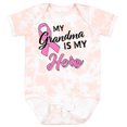 thumbnail image 3 of Inktastic My Grandma is My Hero Breast Cancer Awareness Boys or Girls Baby Bodysuit, 3 of 5