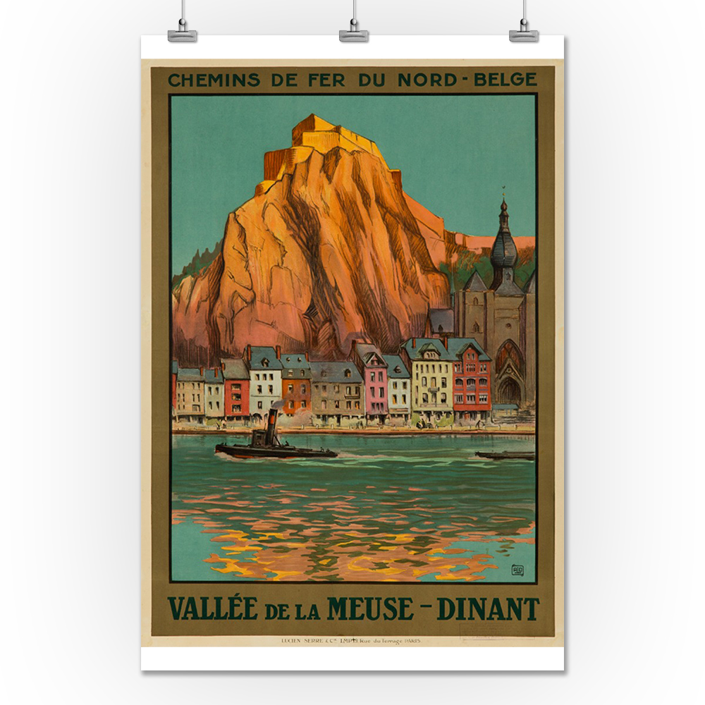 Vallee de la Meuse Dinant Vintage Poster (artist Alo) France c. 1927