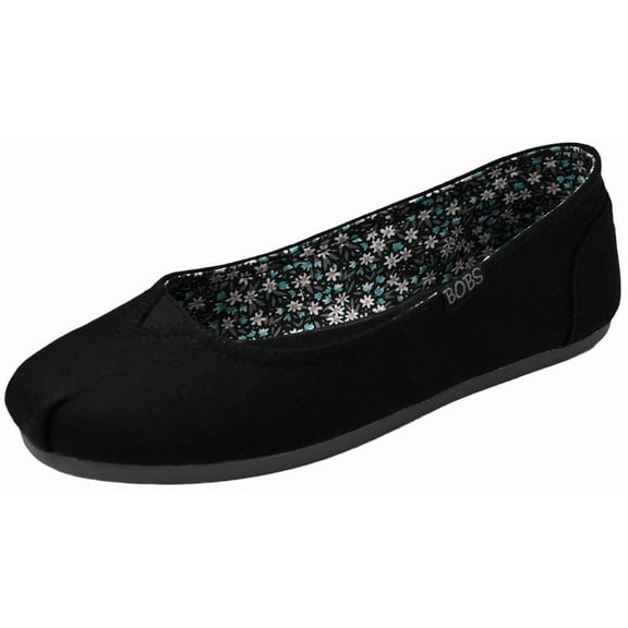 Skechers Women's Bobs Plush-Linen Ballet Flat