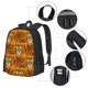 thumbnail image 2 of Balery Tiger Mochila para hombre y mujer - Tela Oxford 600D resistente - Gran capacidad, resistente al agua, ideal para la escuela, viajes y senderismo, 2 of 6