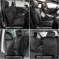 thumbnail image 5 of JIAMAOXIN Car Seat Covers Front Pair, Breathable Leather Automotive Front Seat Covers for Comfortable Driving, Universal Auto Interior Fit Most Kinds of Vehicles, SUV, Trucks, Sedans (Black and Gray), 5 of 5