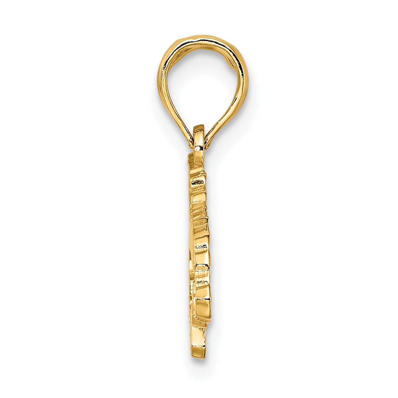 FJC Finejewelers 14k Yellow Gold Jamaica Map Charm