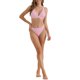 thumbnail image 2 of INSPIRAR CHIC Conjuntos de Bikini de V Cuello y Cruce para Mujeres de 2 Piezas con Parte Inferior Triangular con Cuerda en la Espalda Trajes de Baño Talla X-Small Rosa, 2 of 5