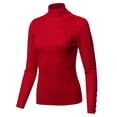 thumbnail image 3 of FashionOutfit Women's Casual Basic Gold Button Detail Soft Long Sleeve Mock Neck Knit Sweater, 3 of 4