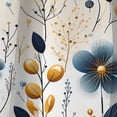 thumbnail image 3 of Designart "Serenity In Minimalist Blue" Floral Blackout Curtain Panels, 3 of 4