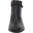 thumbnail image 3 of CHARTER CLUB Womens Brown Ankle Strap Almond Toe Block Heel Zip-Up Booties 9.5, 3 of 3