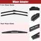 thumbnail image 5 of Conjunto de 3 piezas de limpiaparabrisas delantero y trasero de 22" 22" 12" para Chevrolet Tahoe con gancho J / U negro, 5 of 6