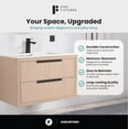 thumbnail image 4 of Fine Fixtures Kingsford Vanity 30" Wide With Drawers - White Oak - Sink Included, 4 of 10