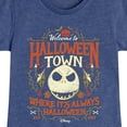 thumbnail image 3 of The Nightmare Before Christmas - Halloween Town Sign - Toddler And Youth Girls Short Sleeve Graphic T-Shirt, 3 of 5