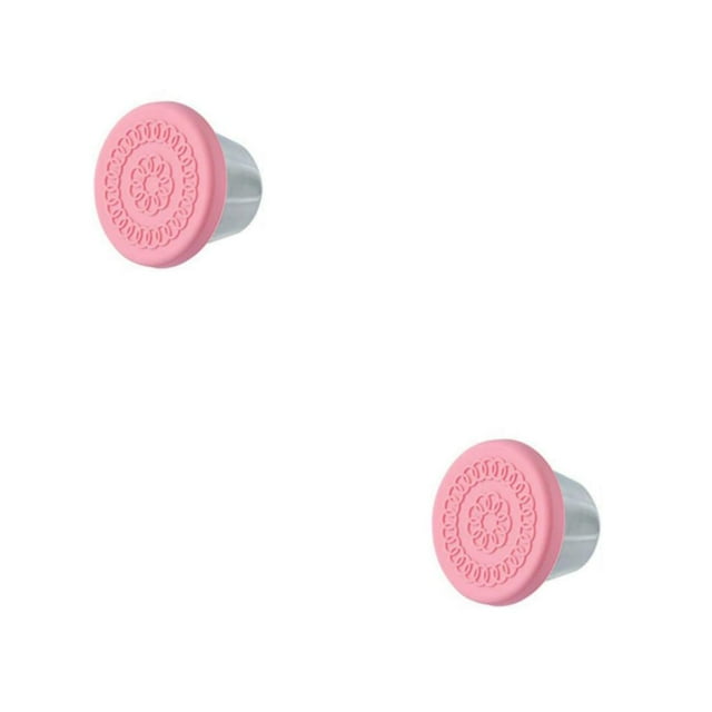 Cateissary Vaso ancho de acero para salsa con práctico y práctico sello multifuncional para aderezo para ensaladas, amplia aplicación y color tapa rosa 2Conjunto