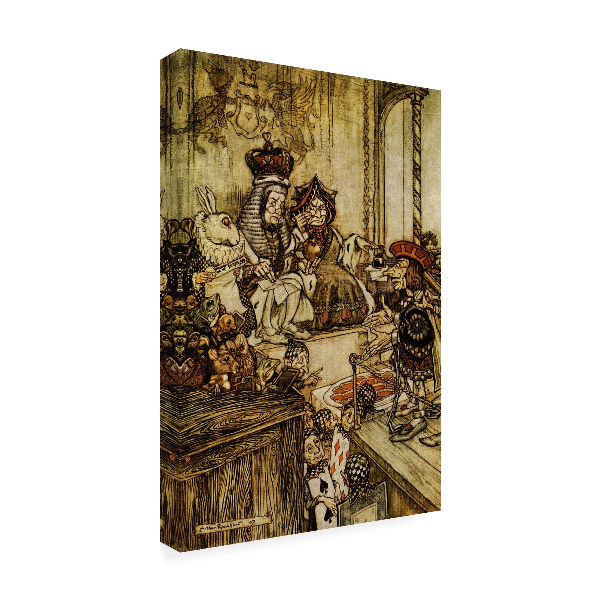 Trademark Fine Art 'Who Stole The Tarts Childrens Art' Canvas Art by Arthur Rackham