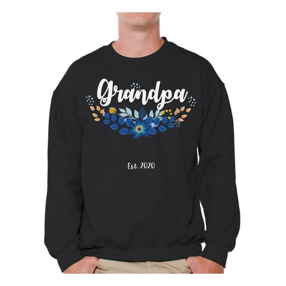 Awkward Styles Grandpa Men's Sweaters Cute Grandpa Clothes for Dad Pregnancy Sweatshirt Pregnancy Reveal Crewneck for Men Grandpa Gifts Baby Announcement Sweater Grandpa 2020 Sweatshirt for Men