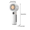 thumbnail image 4 of Xihbxyly Ventilador de Mano, Ventilador Portátil Turboalimentado de Energía Eólica, Mini Ventilador con Pantalla Led, Esencial para Viajes de Oficina, Batería de Larga Duración, Protección Contra Ast, 4 of 7