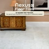 Achim Nexus 12"x12" 1.2mm Peel & Stick Vinyl Floor Tiles 20 Tiles/20 Sq. ft. Off White/Grey with Grey Veins