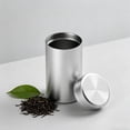thumbnail image 4 of Clearance Under $3, 1 Pack Airtight Tea Canister, Large Travel Tea Tin, Portable Aluminum Storage Jar, Metal Container for Loose Leaf Tea Coffee and Spices, 220ML(Silver), 4 of 4