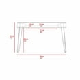 thumbnail image 7 of Mahogany 1-Drawer Rectangle Writing Desk with Hairpin Legs, 7 of 7
