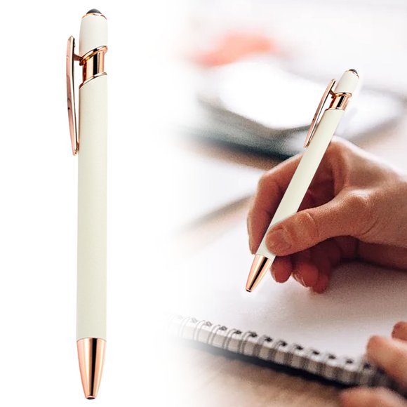 Under $1, Ballpoint Pen, Personalized Aluminum Retractable Pen with Velvet Case, Engravable for Office & Gifts, 10Ml Ink, Click Pen, Multi-Color by Goohae