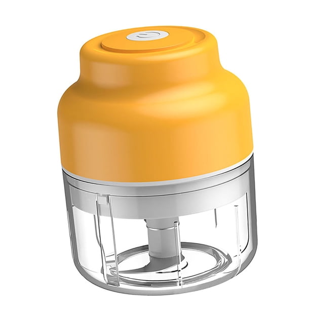 Bewildely Picadora de verduras, picadora de ajo eléctrica USB, molinillo de cocina recargable inalámbrico Herramientas y accesorios para hornear Amarillo 100ml Bewildely HA003936-03B