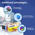 thumbnail image 2 of Cartucho de tinta Toner Kingdom LC406XL, paquete de 4 unidades, alto rendimiento, 2 of 7