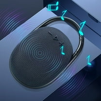 Waterproof Shower Bluetooth Speaker, Portable Wireless Speaker with HD Sound, Stereo Pairing, FM Radio, Floating, Outdoor Speaker for Kayaking, Beach, Hiking, Gifts for Men, Women