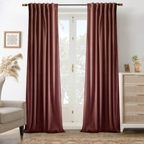 DriftAway Velvet Blackout Curtains Rose Room Darkening Curtains 102 Inches Long 2 Panel Set Super Soft luxury Thermal Insulated Drapes for living room Back Tab and Rod Pocket Dusty Rose 52 inch wide