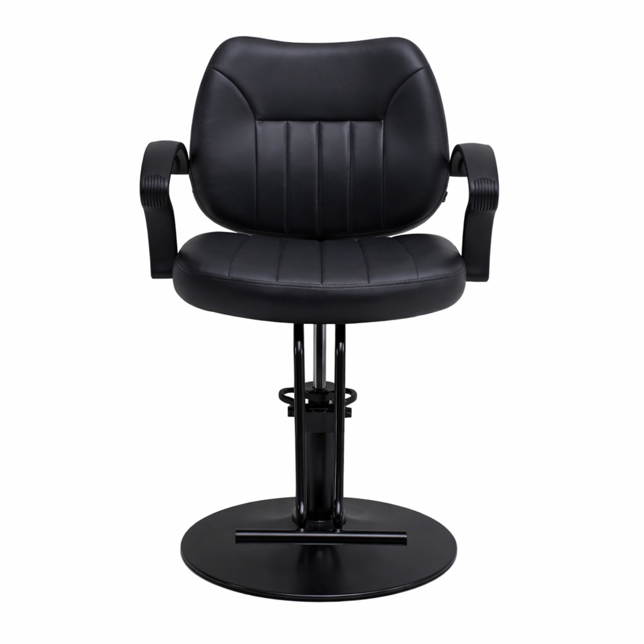 Noble House Hydraulic Barber Styling Chair with PU Upholstery, Adjustable Height, Black