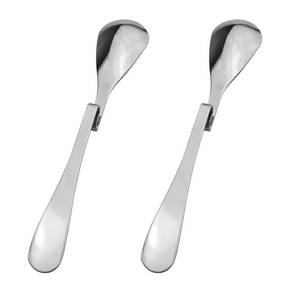 2PCS Bending Handle Coffee Spoon Practical Coffee Spoon Coffee Spoon