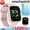 pink silicone, variant on Unisex Smartwatch: 1000mAh Battery, High Quality, Call Support, 110+ Sports Modes, Pedometer, Alarm, Voice Assistant, USB Charging, iOS/Android Compatible, Gift for Festivals & Friends/Family