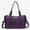 Purple, variant on Hot-selling French retro motorcycle bag, shoulder bag, crossbody bag, tote bag, large capacity women's bag, washable bag