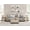Beige, variant on WAMPAT Modern End Table With 2 Drawers - Compact Sofa Side Table & Nightstand For Living Room & Bedroom