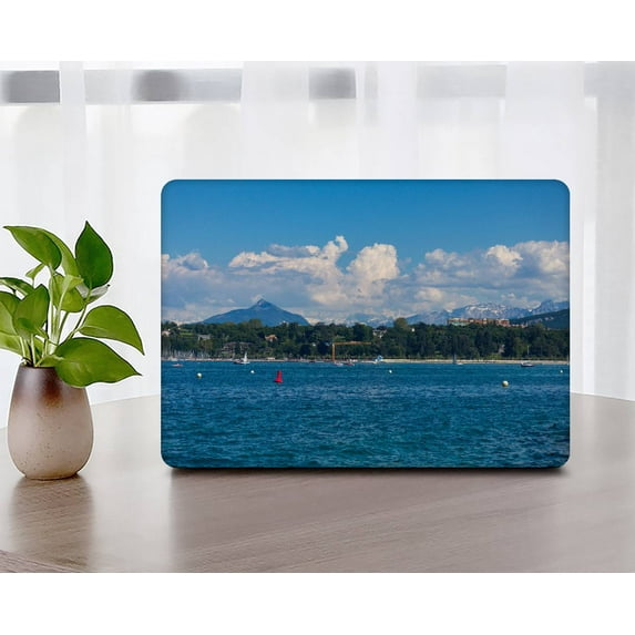 KSK KAISHEK Compatible with Newest MacBook Pro 13" Case 2016 - 2022 Rel. Model M1 A2338/A2289/A2251/A2159/A1989/A1706/A1708, Plastic Hard Shell Case + Black Keyboard Cover, Sky Series 0279