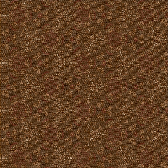 Ahgly Company Indoor Square Patterned Mahogany Brown Area Rugs, 8' Square