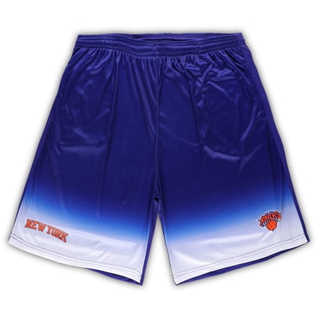 Men s Fanatics Blue New York Knicks Big & Tall Fadeaway Shorts