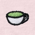 thumbnail image 2 of Dalix Lil Matcha Embroidered Cotton Tee Lightweight Jersey Mens in Soft Pink L Large, 2 of 5
