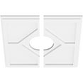 thumbnail image 2 of 18"OD x 5"ID x 6 1/4"C x 1"P Embry Architectural Grade PVC Contemporary Ceiling Medallion, Two Piece, 2 of 4
