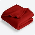 thumbnail image 1 of Bare Home Polar Fleece Bed Blanket - Lightweight - Premium Fleece - Double/Queen, Red, 1 of 7