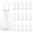 thumbnail image 1 of 15Pcs Clear Gift Bags with Handles for Party Favors Transparent Rectangular PVC, 1 of 8