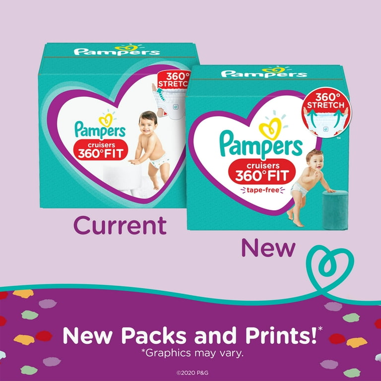 Pampers Cruisers 360 Fit Diapers Size 3 74 Count Walmart