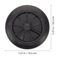 thumbnail image 2 of Raindrops Replacement Garbage Can Wheels for Trash Bin 2pcs Black Plastic Smooth Movement Outdoor Use, 2 of 8
