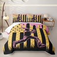 thumbnail image 2 of Erosebridal Pink Ice Cream Drip Twin Quilt Set,Baseball Sport Gamer Print Twin Coverlet Set For Kids,2 Pieces, 2 of 7