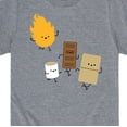 thumbnail image 3 of Instant Message - Fire And Smore Short Sleeve Graphic T-Shirt, 3 of 6