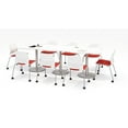 thumbnail image 3 of Olio Designs Lola Stacking Barstool, 25" Seat Height, Peri Red, 3 of 4
