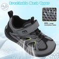 thumbnail image 3 of Barerun Toddler Sandals for Girls Boys Quicky Dry Non Slip,Wide,Breathable,Closed Toe DarkGrey,8 Toddler, 3 of 9