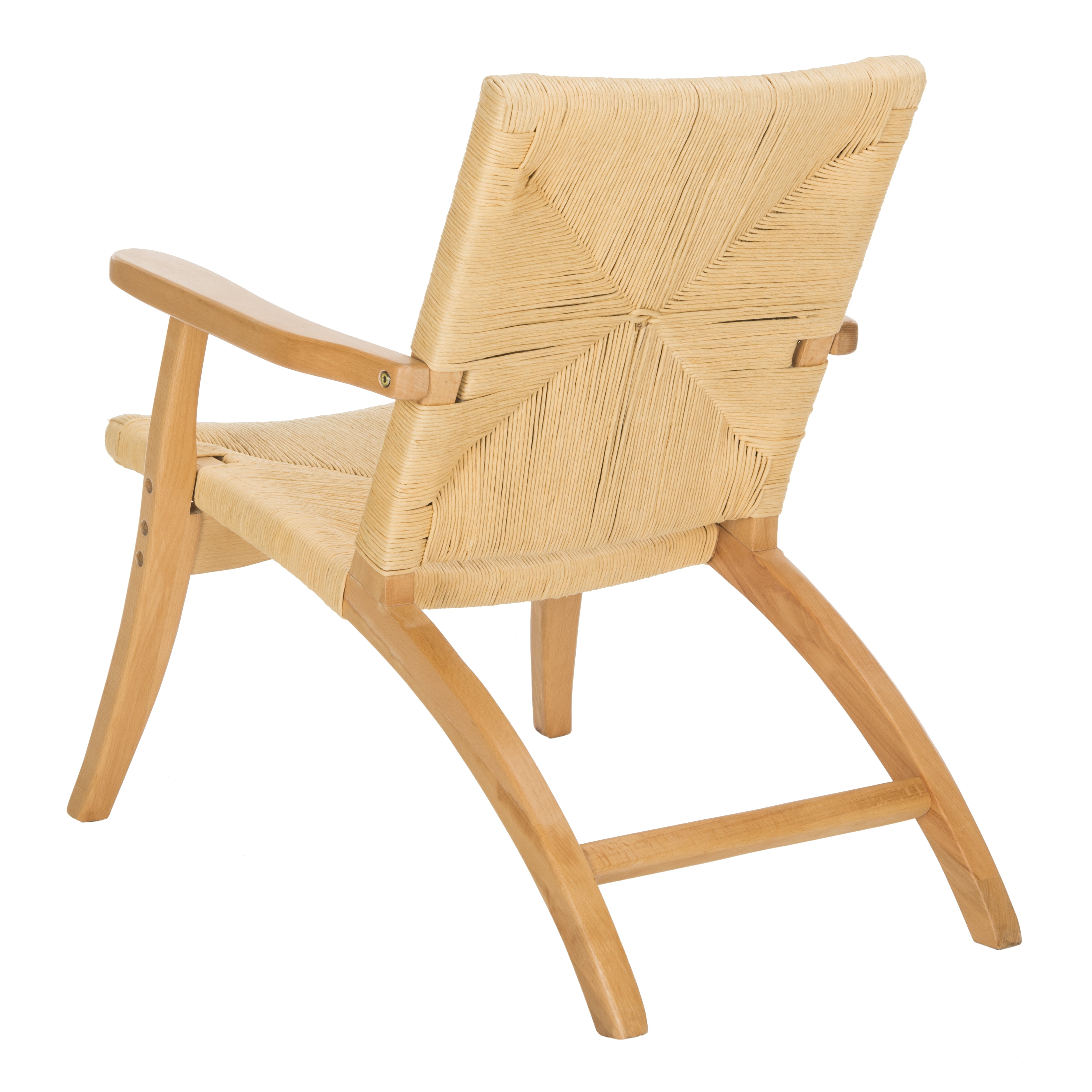 SAFAVIEH Bronn Transitional Wood Accent Chair, Natural