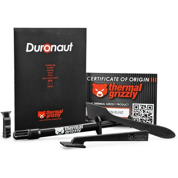 Thermal Grizzly - Duronaut - 2 Gram - Enhanced Durability & High Performance Thermal Paste - for Maximum Thermal Conductivity While Overclocking CPU/GPU/PS4/PS5/Xbox
