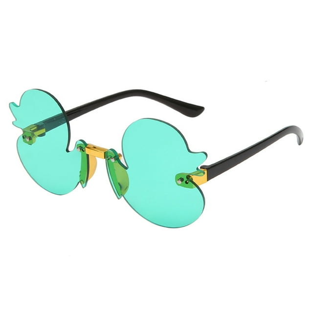Lunettes de Soleil pour Enfants Translucides en Forme de Caneton, Lunettes de Soleil pour Enfants pour Vacances à la Plage, Protection Uv, Lunettes de Soleil de Plage pour Enfants