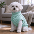 thumbnail image 2 of Dog Sweater for Small Medium Dogs, Warm Comfortable Winter Pet Clothes, Cute Knitted Sleeveless Puppy Sweater for Cats, Dog Apparel & Accessories Fall Winter by MPOISVA, 2 of 8