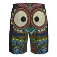 thumbnail image 6 of Naloa Boho Owl Men's Beach Shorts, Surfing shorts, Swim trunks, Quick Dry Swim Trunks for Surfing Beach Fun - Small, 6 of 9