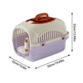 thumbnail image 3 of Hard Pet Carrier for Dogs & Cats Travel Crate with Ventilation, Front-Loading Door, Lightweight for Car, Camping, Hiking â Small Dog Crate & Cat Cage for Safe Transport, 3 of 9